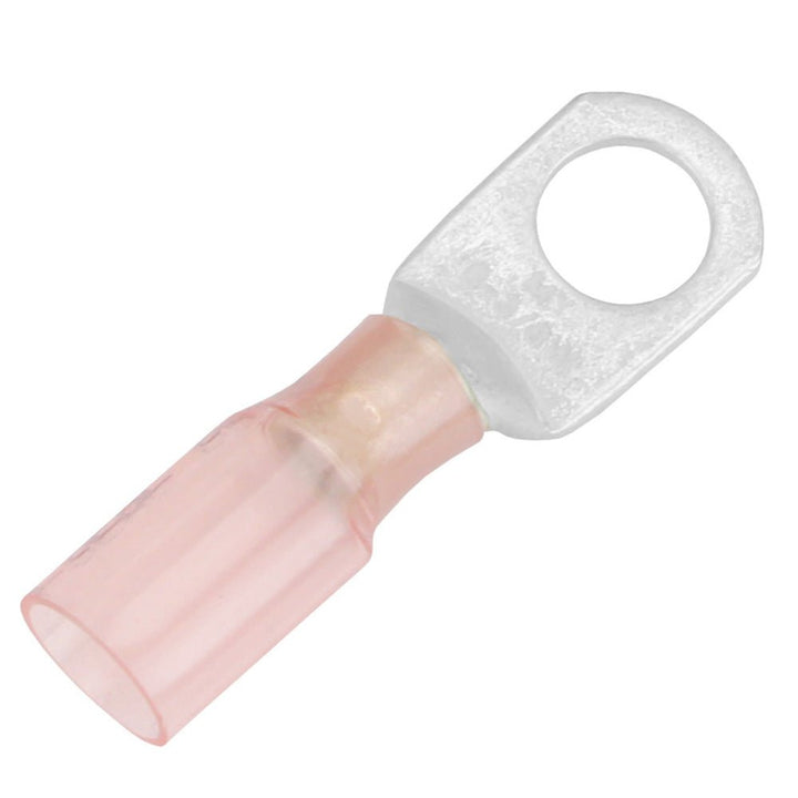 Pacer 8 AWG Heat Shrink Ring Terminal - 3/8" Stud Size - 25 Pack [TE8 - 38R - 25] - Houseboatparts.com