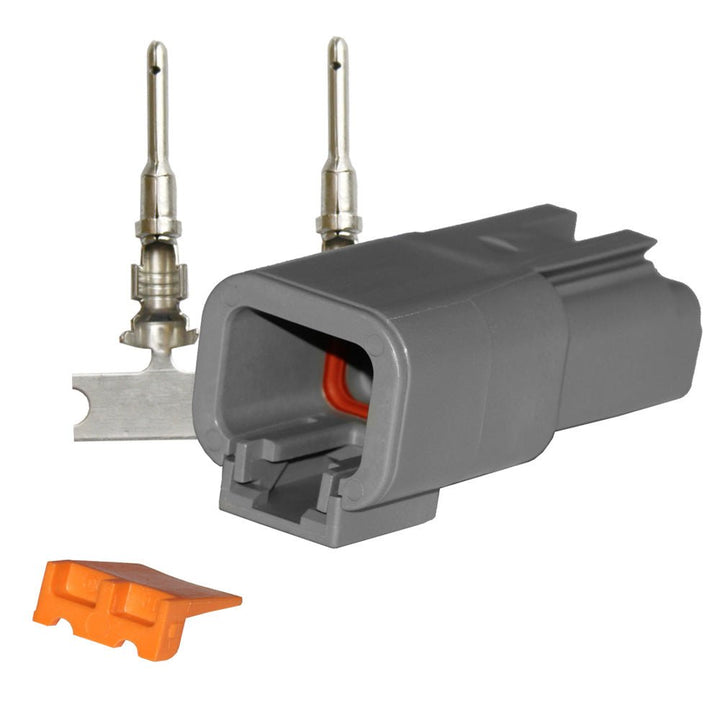 Pacer DTP Deutsch Receptacle Repair Kit - 14 - 12 AWG (2 Position) [TDTP04F - 2RP] - Houseboatparts.com