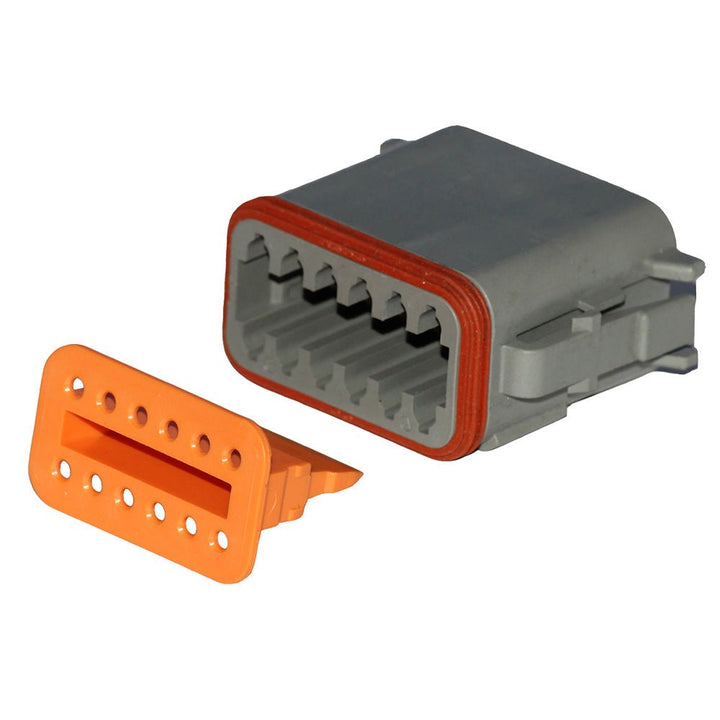 Pacer Deutsch DT Plug Wedge Lock Kit - 12 Position - 5 Pack [TDT06 - 12S - 5] - Houseboatparts.com