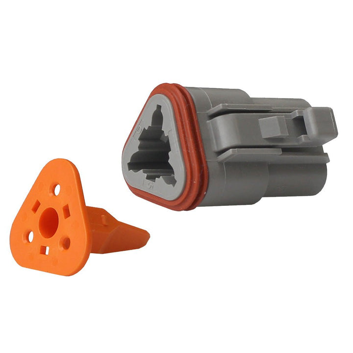 Pacer Deutsch DT Plug Wedge Lock Kit - 3 Position - 10 Pack [TDT06 - 3S - 10] - Houseboatparts.com