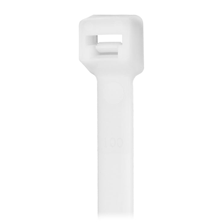 Pacer 4" Cable Tie - Natural Color - 18lb Tensile Strength - 1" Bundle Diameter - 100 Piece Bag [CT1M - 100] - Houseboatparts.com