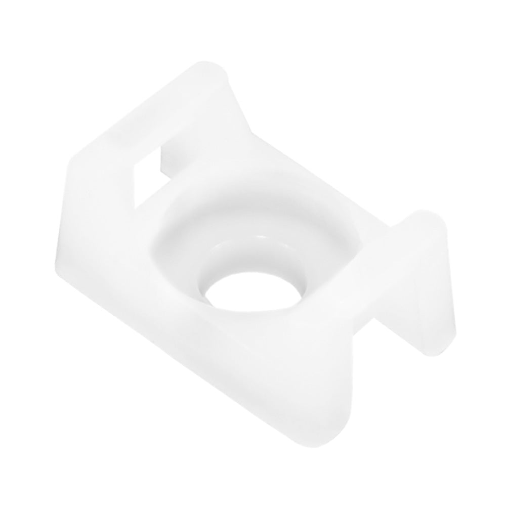 Pacer Screw Down Cable Tie Mount - #8 Screw Mount Method - Natural Color - 100 Pack [CTM2S8 - 100] - Houseboatparts.com