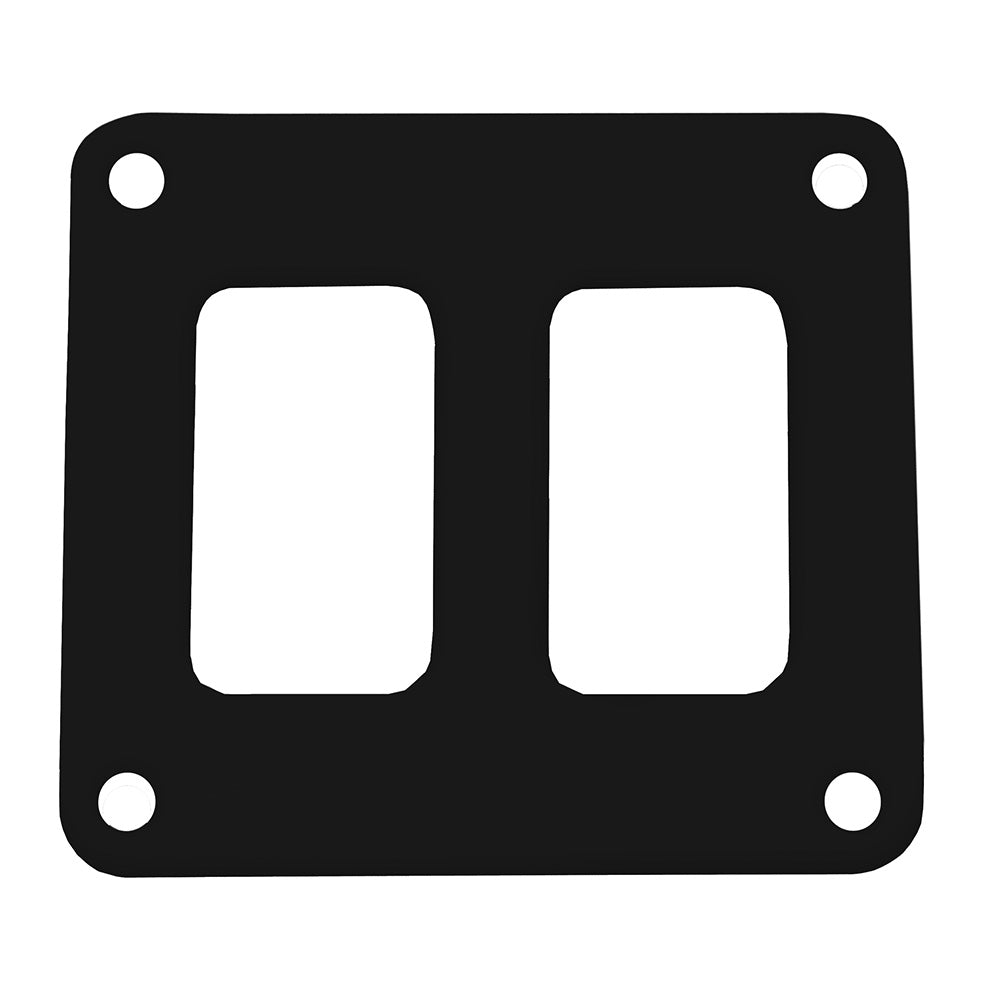 Pacer Switch Panel - 2 Switch 1 Row - 3" x 2.75" - Black Powder Coated Aluminum [PSC - 21 - BK] - Houseboatparts.com