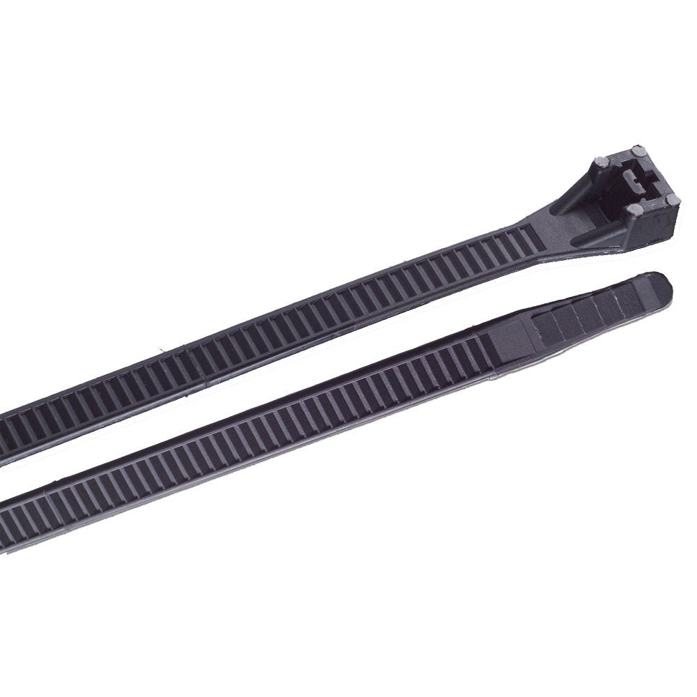 Ancor 8" UV Black Heavy Duty Cable Zip Ties - 100 Pack [199207] - Houseboatparts.com