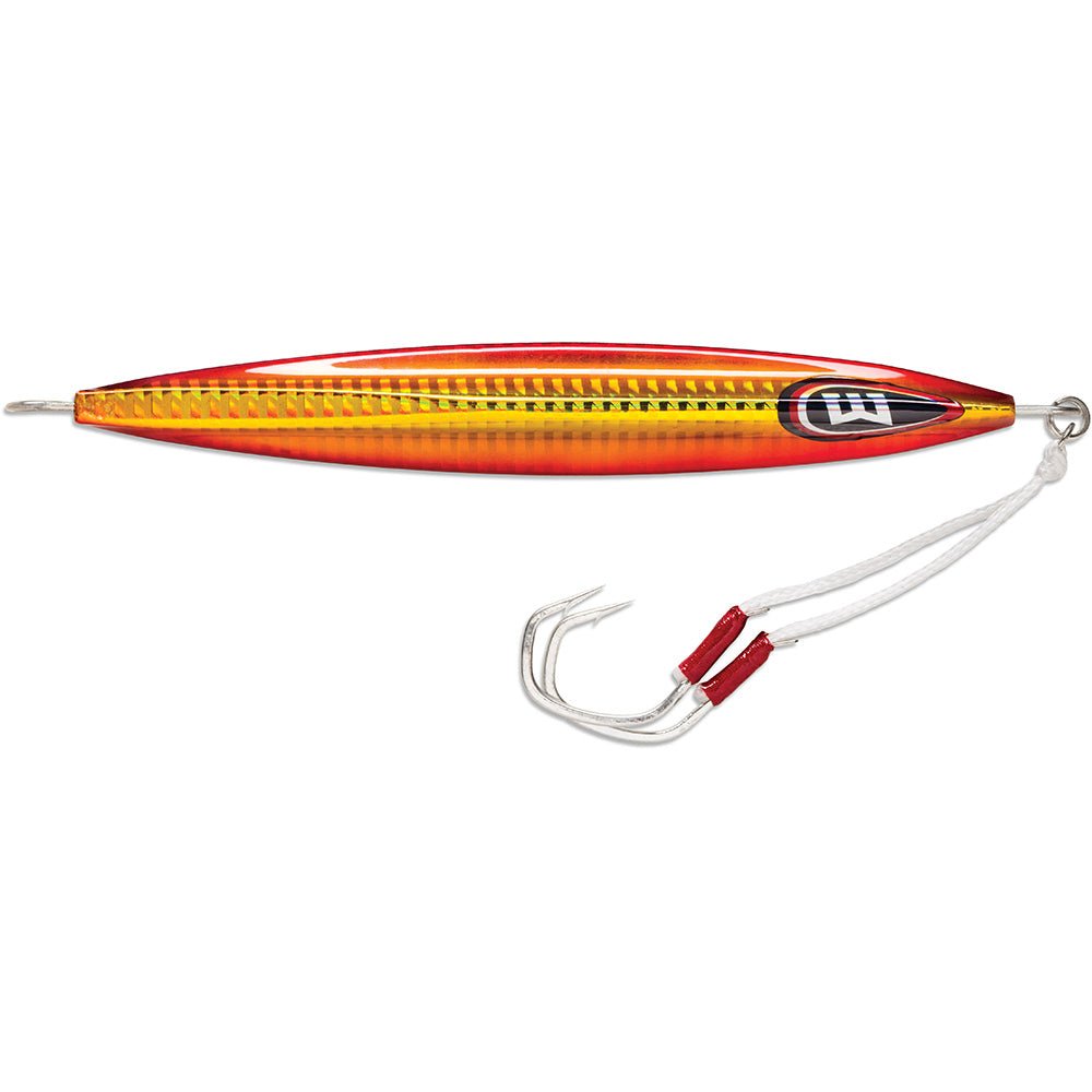 Williamson Kensaki 220 Jig - 6.75" - 7 - 3/4oz - Hot Sauce [KSJX220HS] - Houseboatparts.com