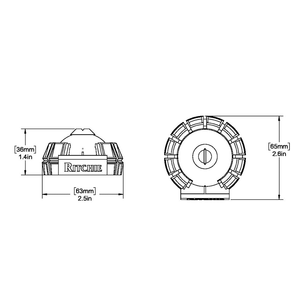 Ritchie X-11Y SportAbout Handheld Compass - Yellow [X-11Y] - Houseboatparts.com