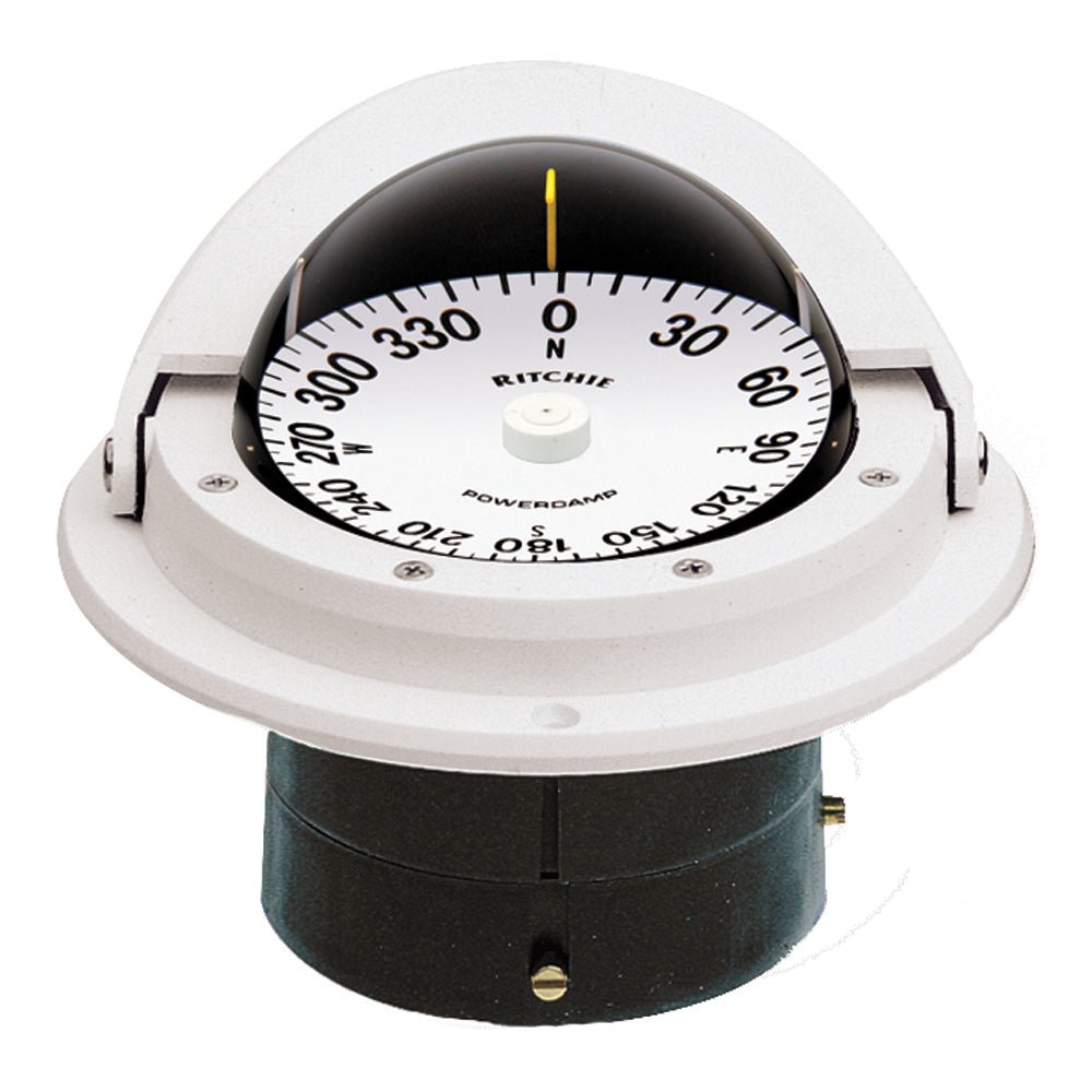 Ritchie F-82W Voyager Compass - Flush Mount - White [F-82W] - Houseboatparts.com