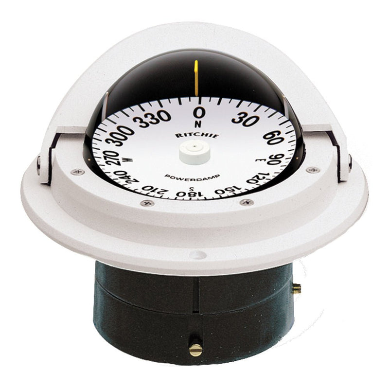 Ritchie F-82W Voyager Compass - Flush Mount - White [F-82W] - Houseboatparts.com
