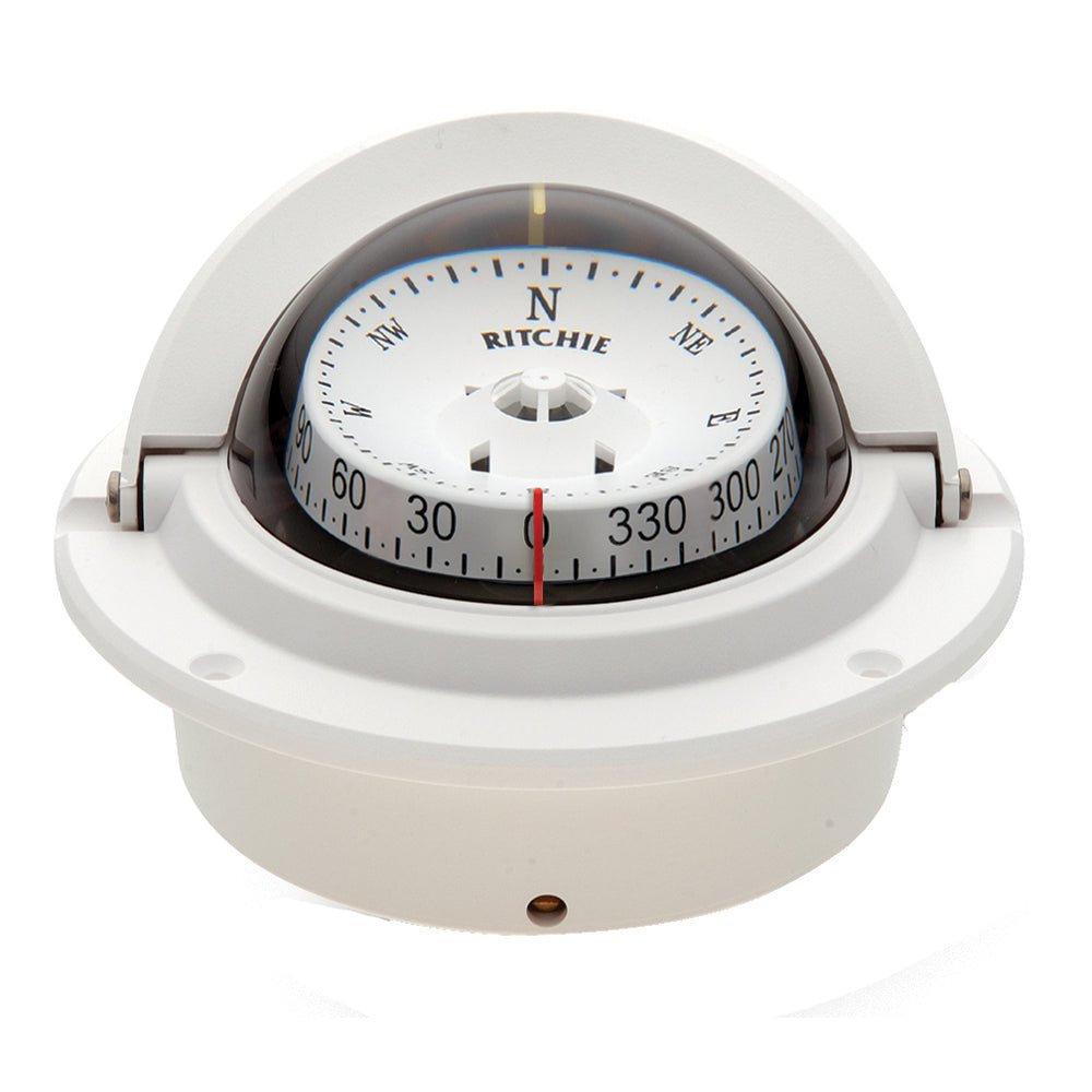 Ritchie F-83W Voyager Compass - Flush Mount - White [F-83W] - Houseboatparts.com