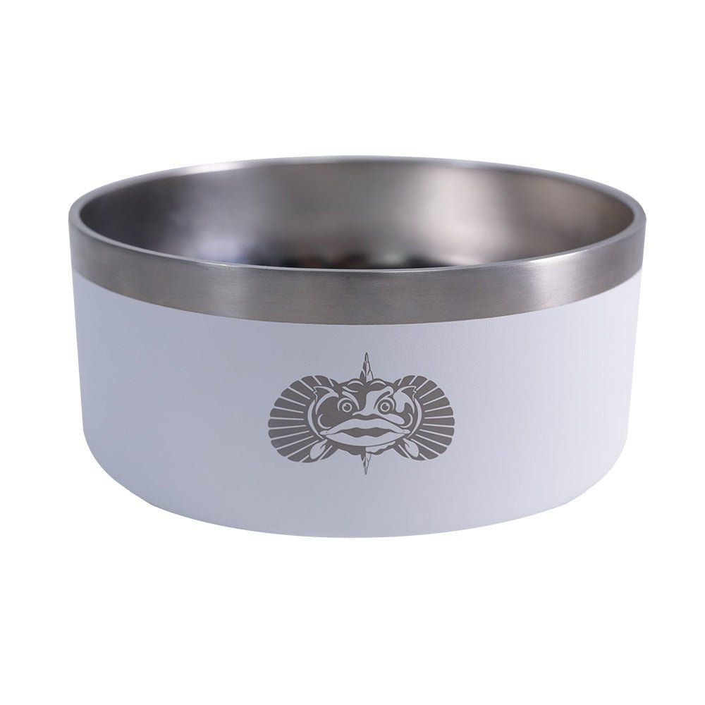 Toadfish Non - Tipping Dog Bowl - White [1052] - Houseboatparts.com