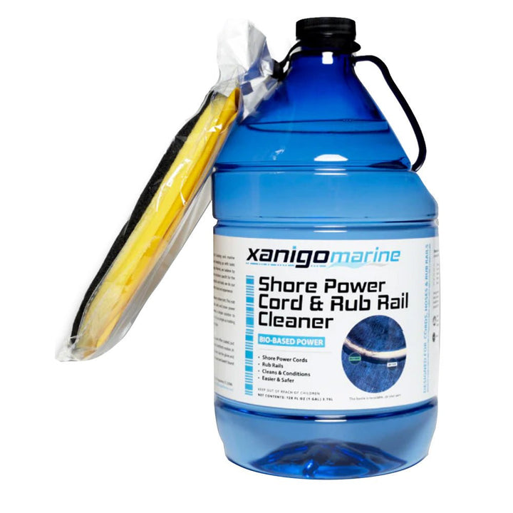 Xanigo Marine Shore Power Cord Rub Rail Cleaner w/Glove - 1 Gallon [XMSPC1G] - Houseboatparts.com