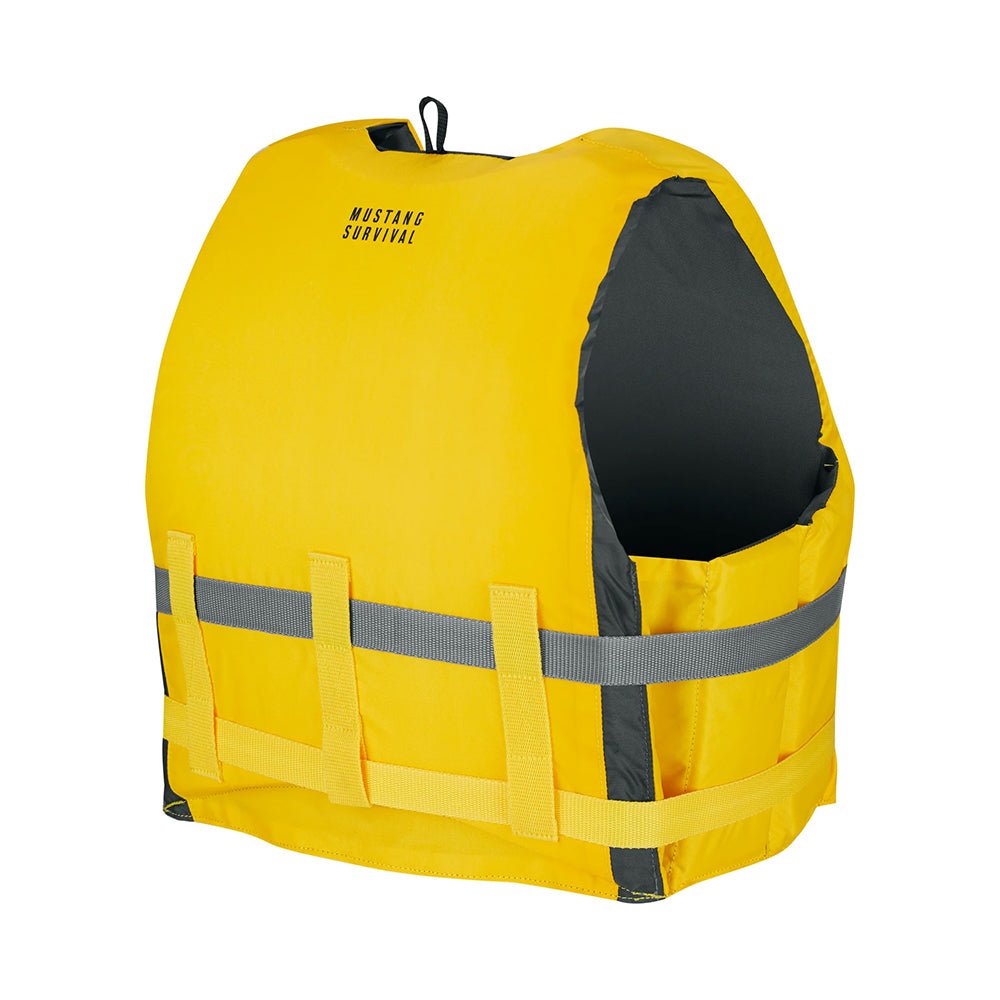Mustang Livery Foam Vest - XL/XXL - Yellow [MV7010 - 25 - XL/XXL] - Houseboatparts.com
