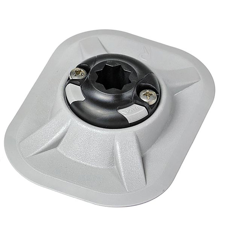 RAILBLAZA RibPort Base w/3M Backing - Grey [03 - 4064 - 51] - Houseboatparts.com