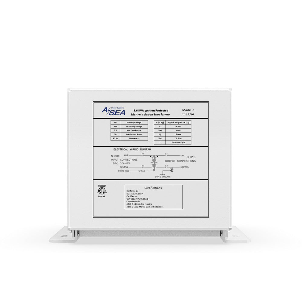 ASEA Power Systems 3.6 kVA Isolation Transformer [634003] - Houseboatparts.com