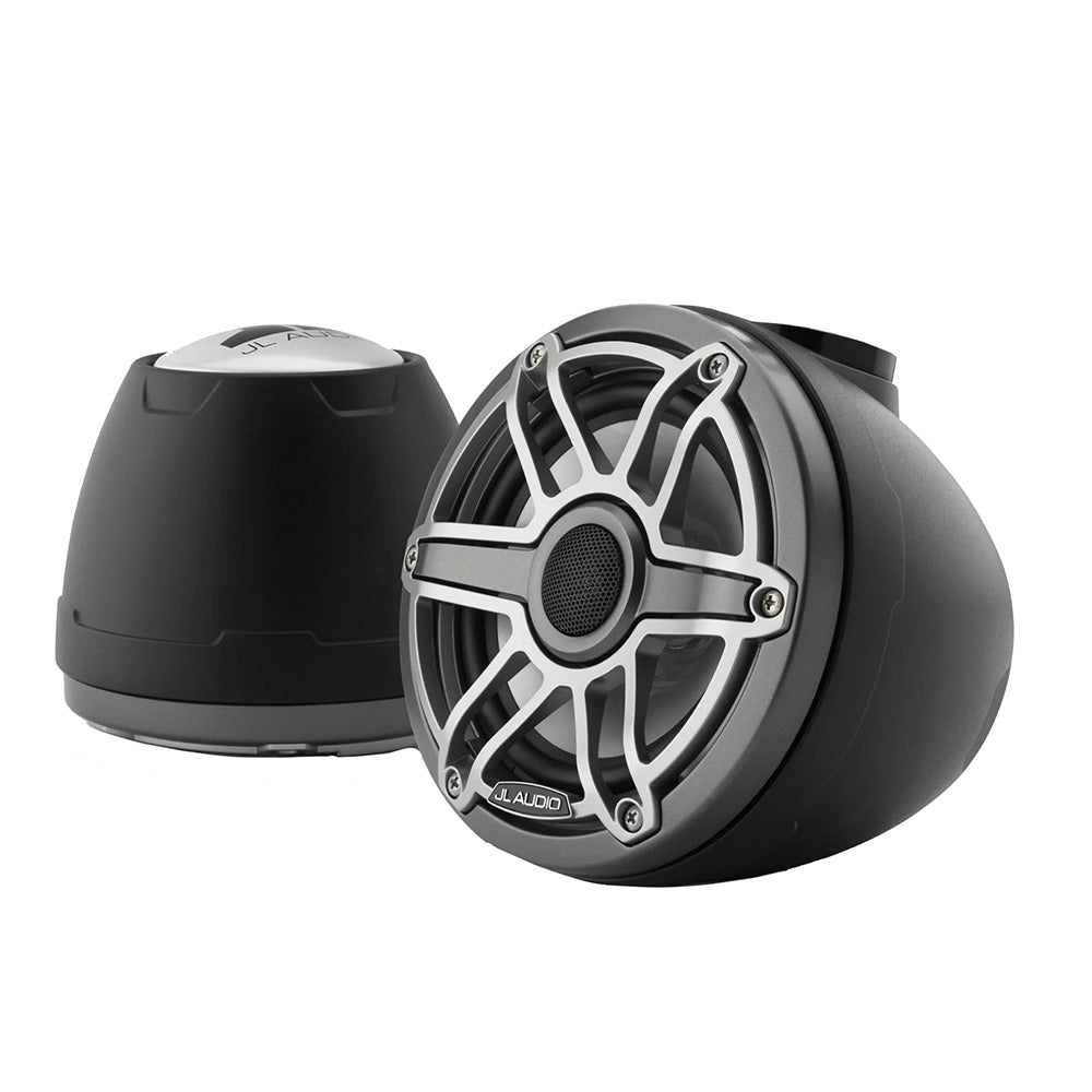 JL Audio M6 VeX Series 6.5" Enclosed Coaxial Speakers w/Titanium Sports Grilles - M6 - 650VEX - Mb - S - GmTi [010 - 03263 - 00] - Houseboatparts.com