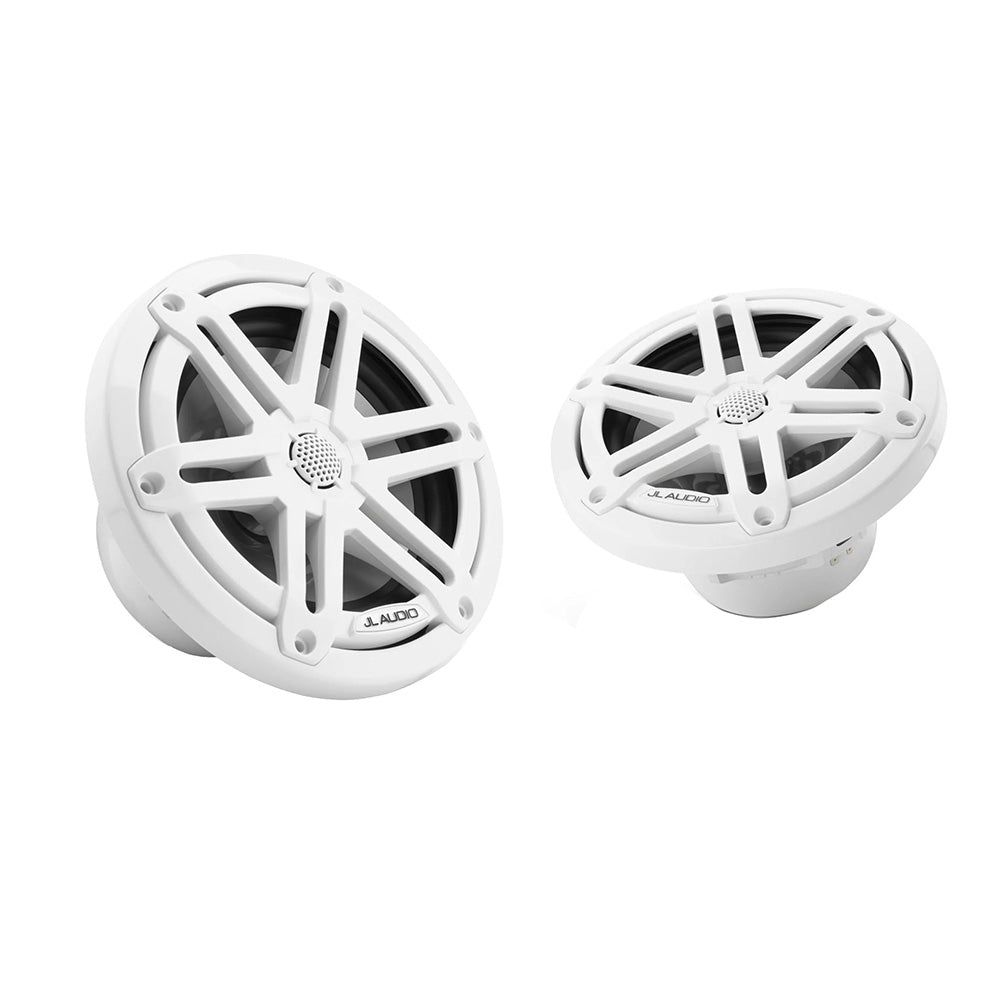 JL Audio M3 Series 6.5" Marine Coaxial Speakers w/Gloss White Sport Grilles - M3 - 650X - S - Gw [010 - 03063 - 00] - Houseboatparts.com