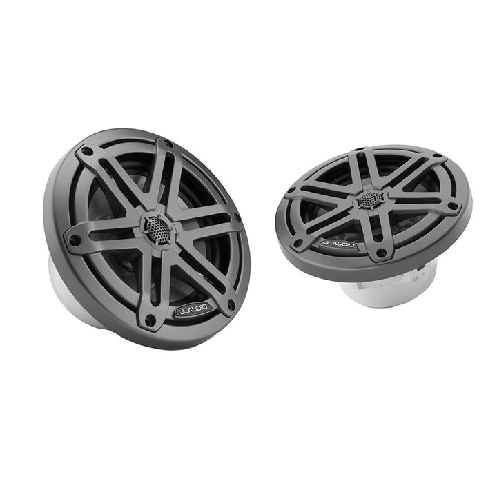 JL Audio M3 Series 6.5" Marine Coaxial Speakers w/Grey Metallic Sport Grilles - M3 - 650X - S - Gm [010 - 03061 - 00] - Houseboatparts.com