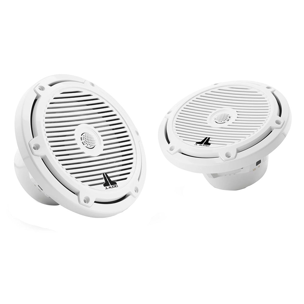 JL Audio M3 Series 7.7" Marine Coaxial Speakers w/Gloss White Classic Grilles - M3 - 770X - C - Gw [010 - 03065 - 00] - Houseboatparts.com
