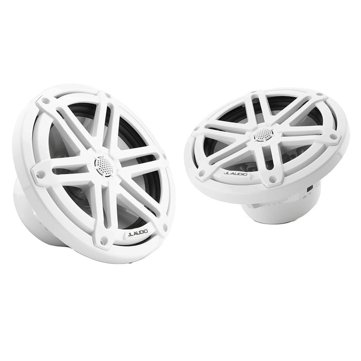 JL Audio M3 Series 7.7" Marine Coaxial Speakers w/Gloss White Sport Grilles - M3 - 770X - S - Gw [010 - 03068 - 00] - Houseboatparts.com
