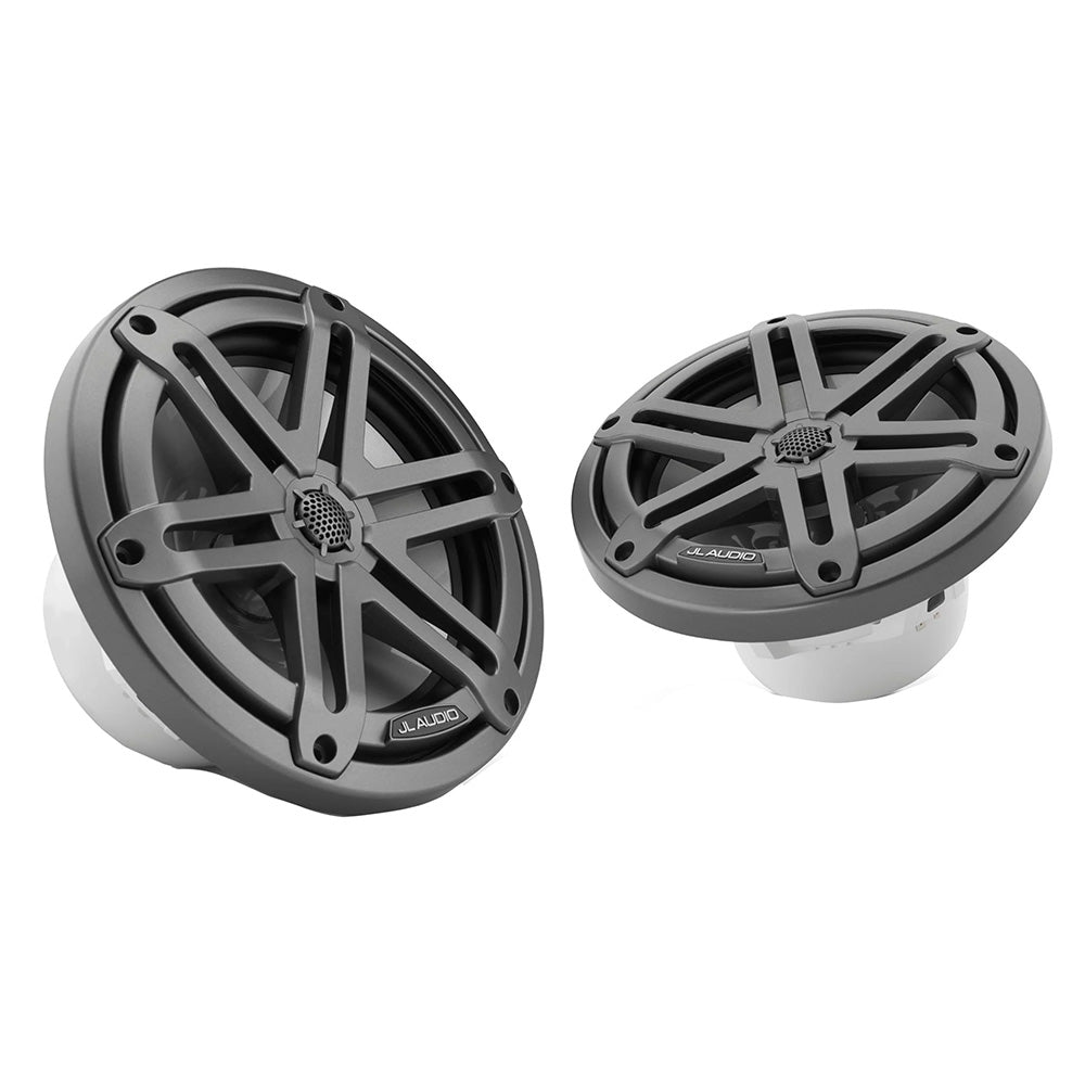 JL Audio M3 Series 7.7" Marine Coaxial Speakers w/Grey Metallic Sport Grilles - M3 - 770X - S - Gm [010 - 03066 - 00] - Houseboatparts.com