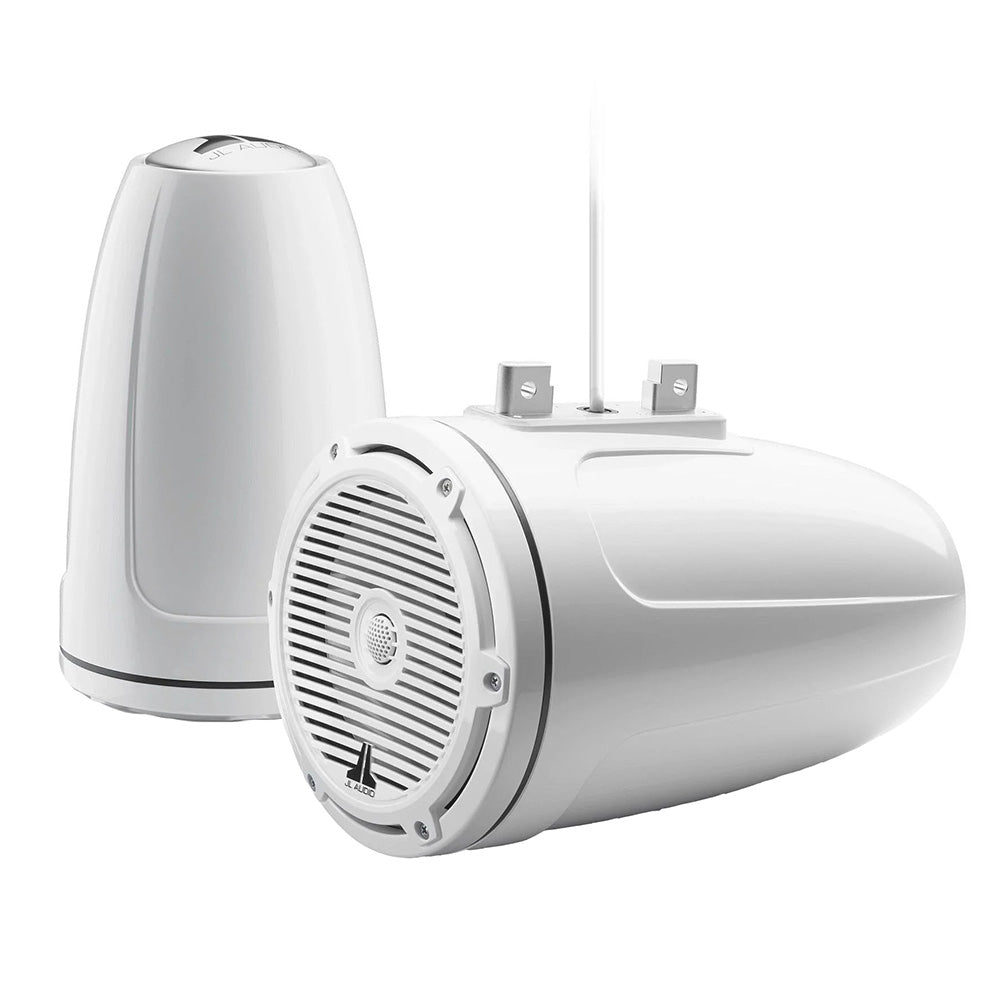 JL Audio M3 Series 7.7" Enclosed Tower Coaxial System w/Gloss White Classic Grille - M3 - 770ETXv3 - Gw - C - Gw [010 - 03266 - 00] - Houseboatparts.com