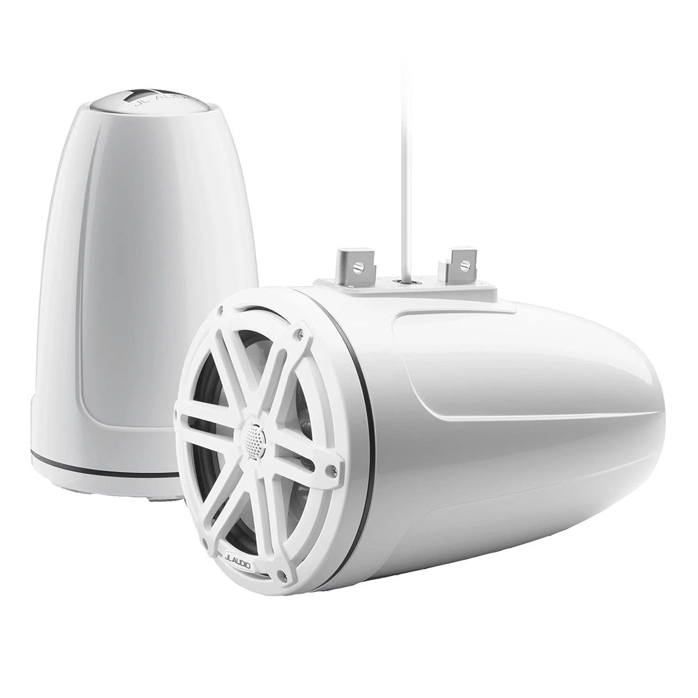 JL Audio M3 Series 7.7" Enclosed Tower Coaxial System w/Gloss White Sport Grille - M3 - 770ETXv3 - Gw - S - Gw [010 - 03269 - 00] - Houseboatparts.com