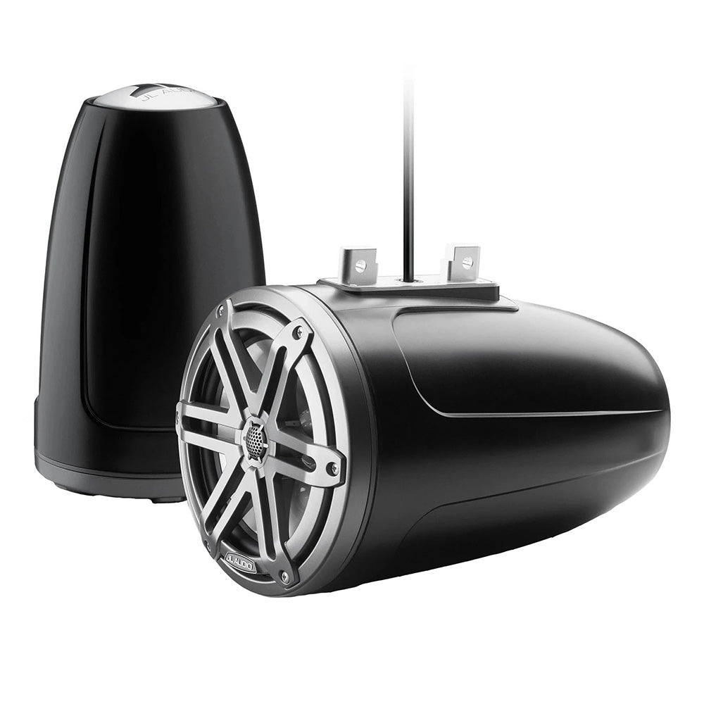 JL Audio M3 Series 7.7" Enclosed Tower Coaxial System with Grey Metallic Sport Grille - M3 - 770ETXv3 - Sb - S - Gm [010 - 03267 - 00] - Houseboatparts.com