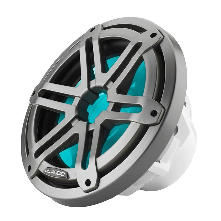 JL Audio M3 10" Marine Subwoofer w/Grey Metallic Sport Grille RGB LED Lighting - M3 - 10IB - S - Gm - i - 4 [010 - 03264 - 00] - Houseboatparts.com