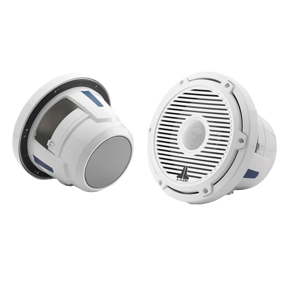 JL Audio M6 Series 8.8" Marine Coaxial Speakers w/Gloss White Classic Grille - M6 - 880X - C - 3Gw [010 - 03499 - 00] - Houseboatparts.com
