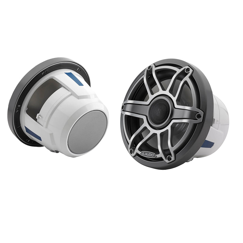 JL Audio M6 Series 8.8" Marine Coaxial Speakers w/Titanium Sport Grille - M6 - 880X - S - GmTi [010 - 03079 - 00] - Houseboatparts.com