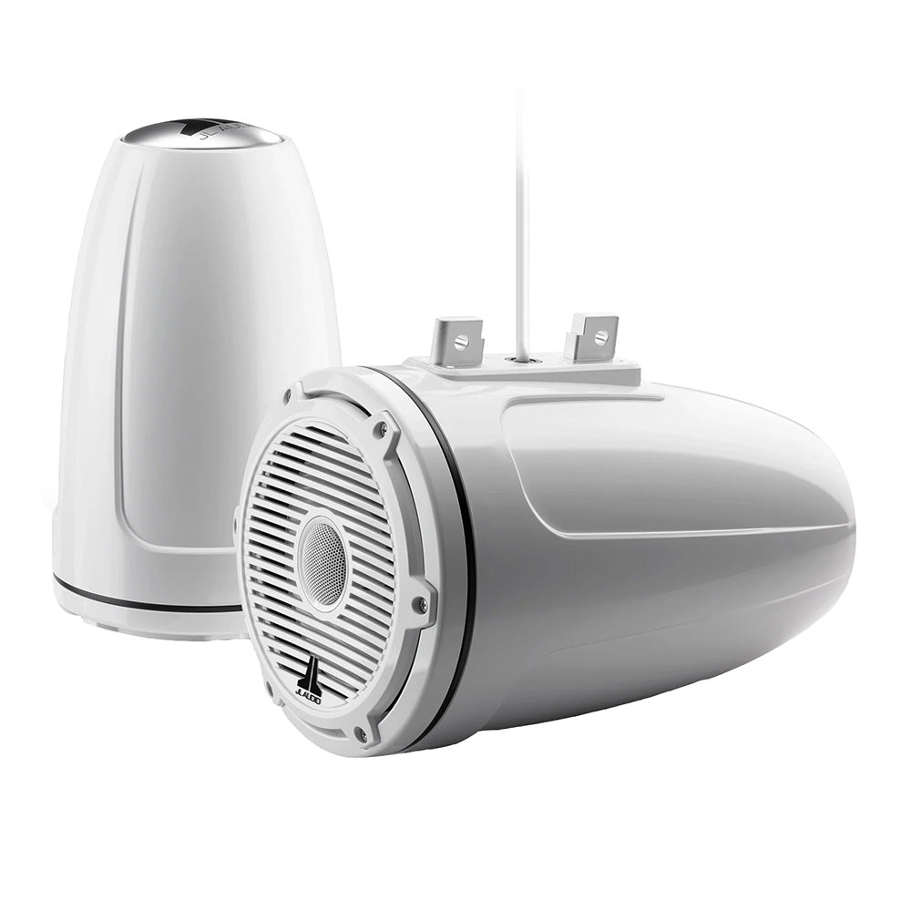 JL Audio M6 Series 7.7" Enclosed Tower Coaxial System w/Gloss White Classic Grille - M6 - 770ETXv3 - Gw - C - 3Gw [010 - 03856 - 00] - Houseboatparts.com