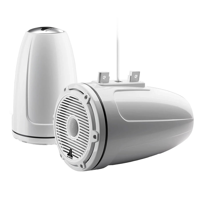 JL Audio M6 Series 7.7" Enclosed Tower Coaxial System w/Gloss White Classic Grille - M6 - 770ETXv3 - Gw - C - 3Gw [010 - 03856 - 00] - Houseboatparts.com