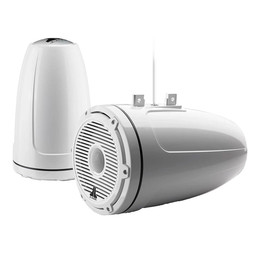 JL Audio M6 Series 8.8" Enclosed Tower Coaxial System w/Gloss White Classic Grille - M6 - 880ETXv3 - Gw - C - 3Gw [010 - 03857 - 00] - Houseboatparts.com