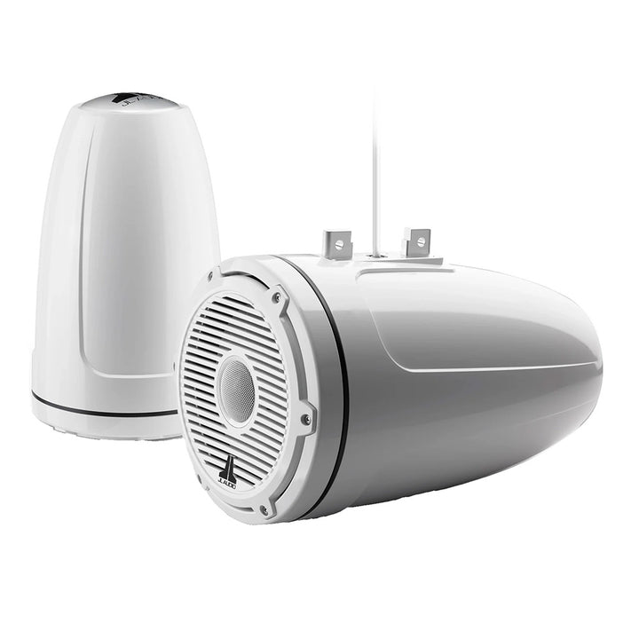 JL Audio M6 Series 8.8" Enclosed Tower Coaxial System w/Gloss White Classic Grille - M6 - 880ETXv3 - Gw - C - 3Gw [010 - 03857 - 00] - Houseboatparts.com