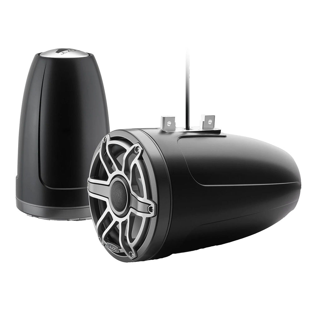 JL Audio M6 Series 8.8" Enclosed Tower Coaxial System w/Titanium Sport Grille - M6 - 880ETXv3 - Sb - S - GmTi [010 - 03284 - 00] - Houseboatparts.com