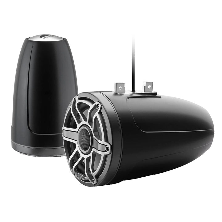 JL Audio M6 Series 8.8" Enclosed Tower Coaxial System w/Titanium Sport Grille - M6 - 880ETXv3 - Sb - S - GmTi [010 - 03284 - 00] - Houseboatparts.com