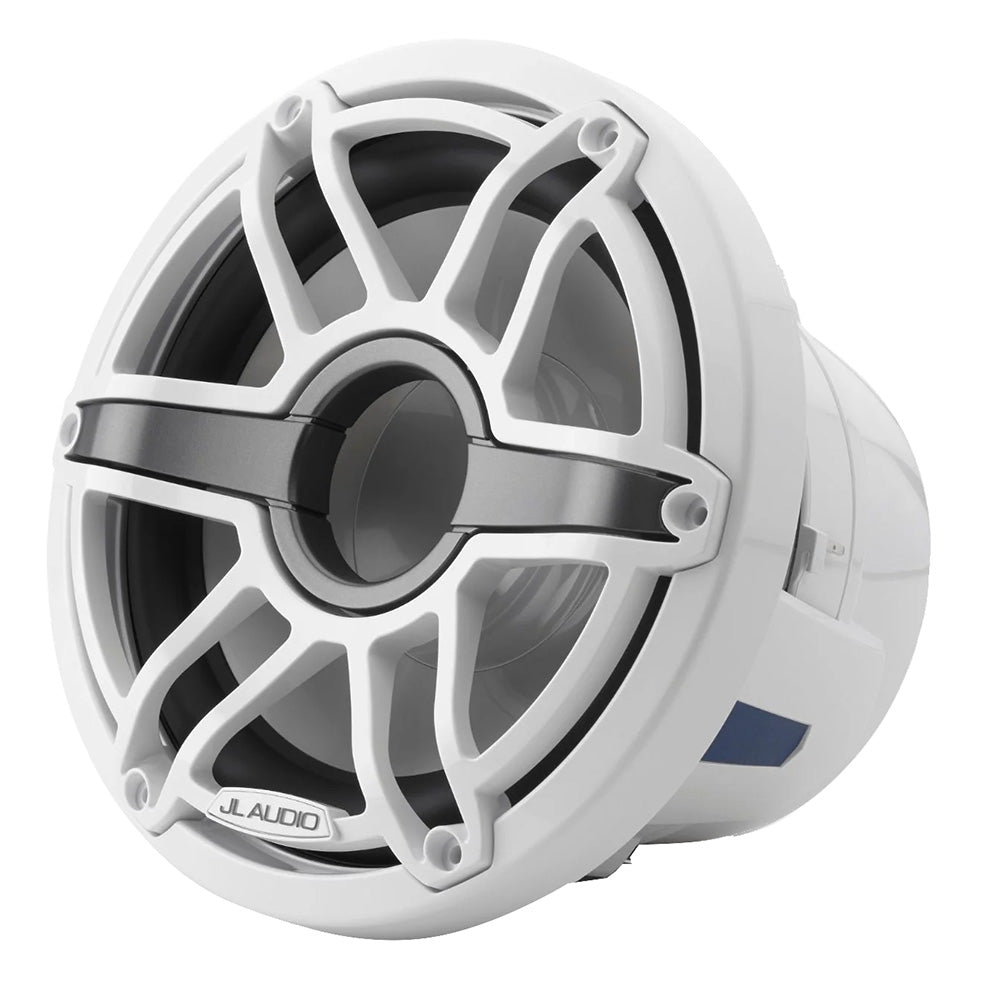 JL Audio M6 8" Marine Subwoofer w/Gloss White Sport Grille - M6 - 8IB - S - GwGw - 4 [010 - 03274 - 00] - Houseboatparts.com