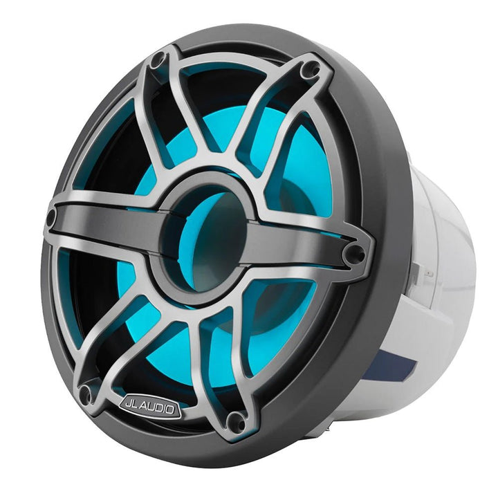 JL Audio M6 8" Marine Subwoofer w/Titanium Sport Grille Transflective LED Lighting - M6 - 8IB - S - GmTi - i - 4 [010 - 03082 - 00] - Houseboatparts.com