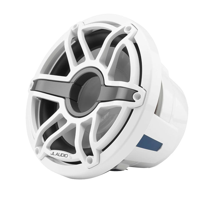 JL Audio M6 10" Marine Infinite - Baffle Subwoofer w/Gloss White Sport Grille - M6 - 10IB - S - GwGw - 4 [010 - 03084 - 00] - Houseboatparts.com