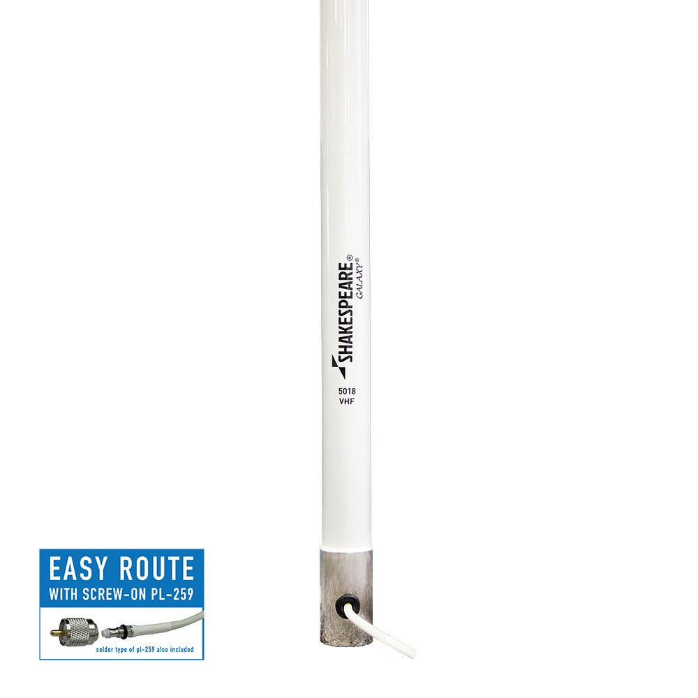 Shakespeare Galaxy 5018 15' 2 VHF Antenna - 9dB Gain [5018] - Houseboatparts.com