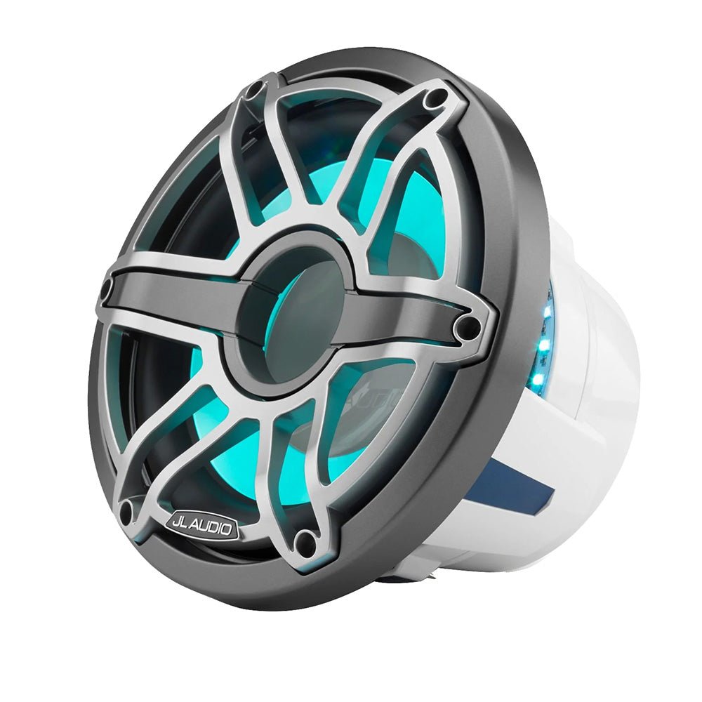 JL Audio M6 10" Marine Subwoofer w/Titanium Sport Grille Transflective LED Lighting - M6 - 10W - S - GmTi - i - 4 [010 - 03491 - 00] - Houseboatparts.com