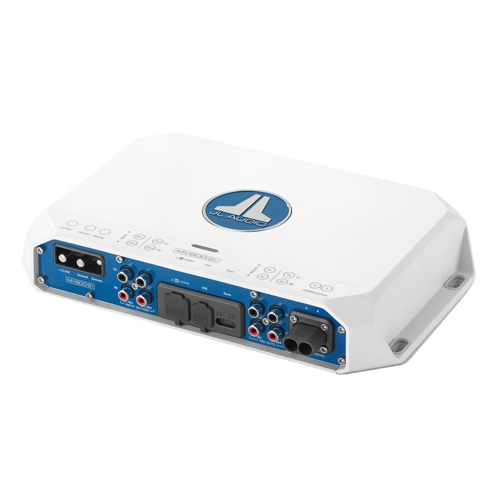 JL Audio MVI Series 600w 2 Channel Full - Range Amplifier w/Integrated DSP - MV600/2i [010 - 03336 - 00] - Houseboatparts.com