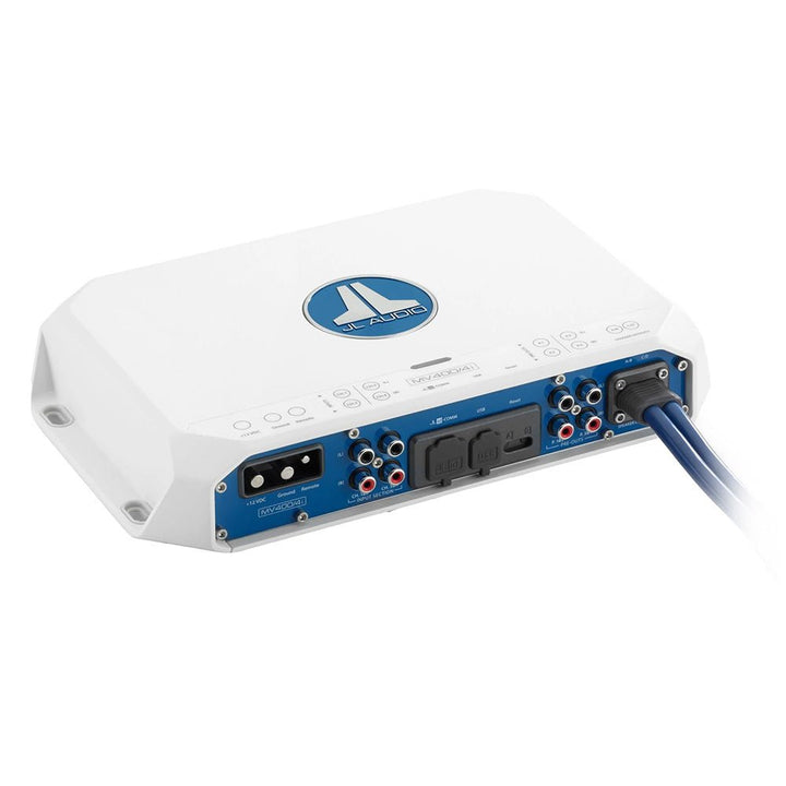 JL Audio MVI Series 400w 4 Channel Full - Range Amplifier w/Integrated DSP - MV400/4i [010 - 03337 - 00] - Houseboatparts.com