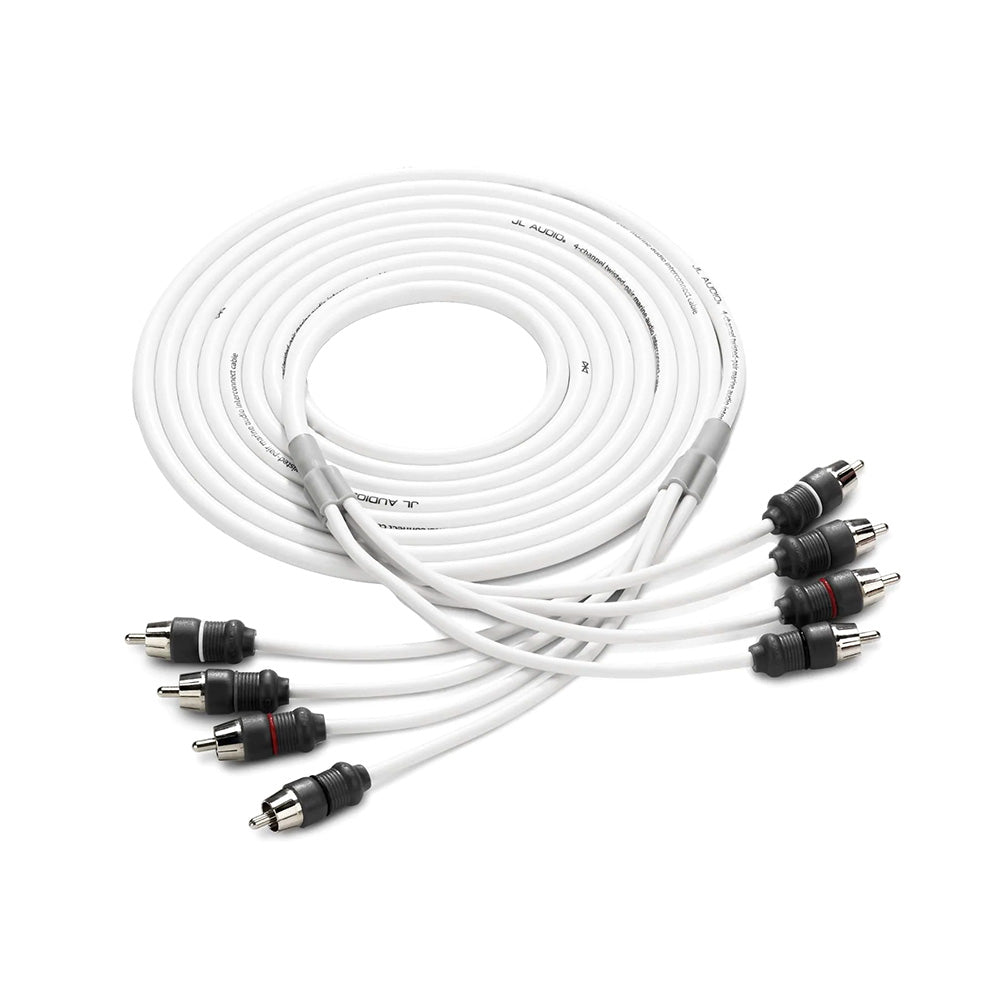 JL Audio 4 Channel 12' Marine Audio RCA Cable - XMD - WHTAIC4 - 12 [010 - 13474 - 00] - Houseboatparts.com