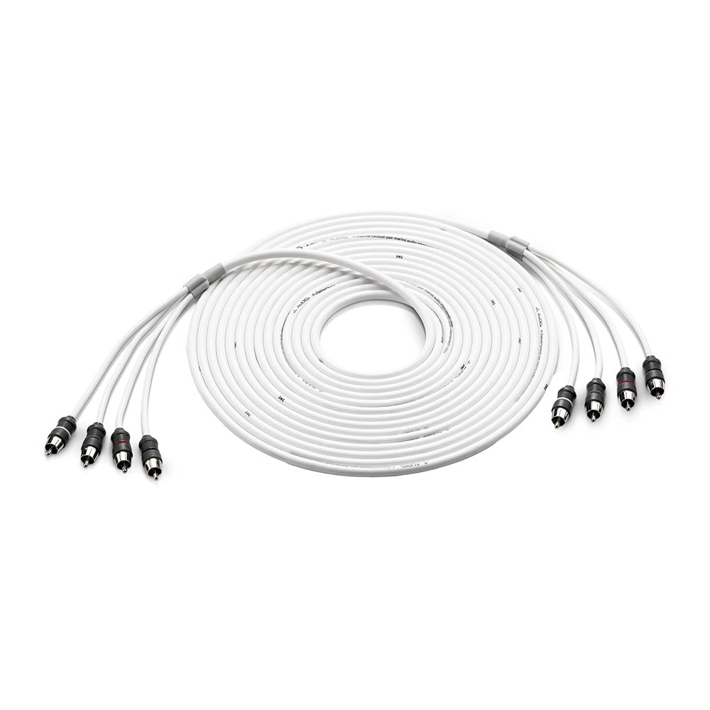 JL Audio 4 Channel 25' Marine Audio RCA Cable - XMD - WHTAIC4 - 25 [010 - 13475 - 00] - Houseboatparts.com
