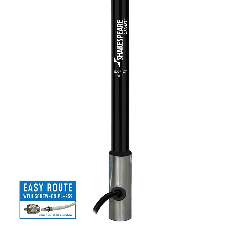 Shakespeare Galaxy 5226 - XT 8' Black VHF Antenna - 6dB Gain [5226 - XT] - Houseboatparts.com
