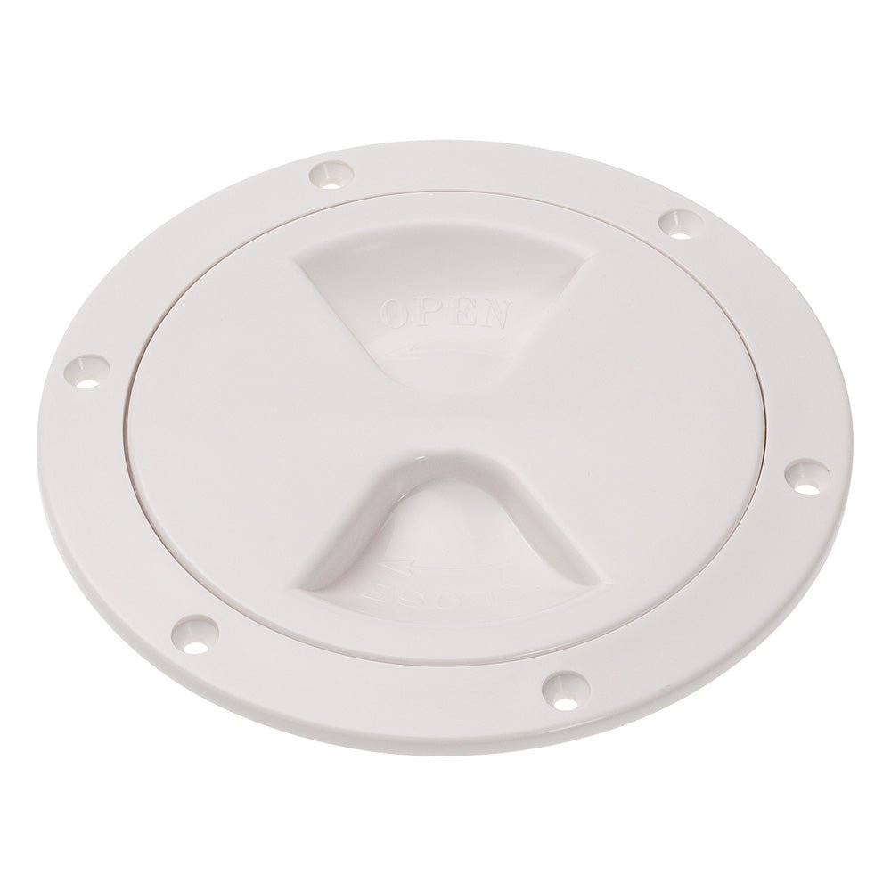 Barton Marine Screw Inspection Cover - 6" (103mm) - White [40040] - Houseboatparts.com