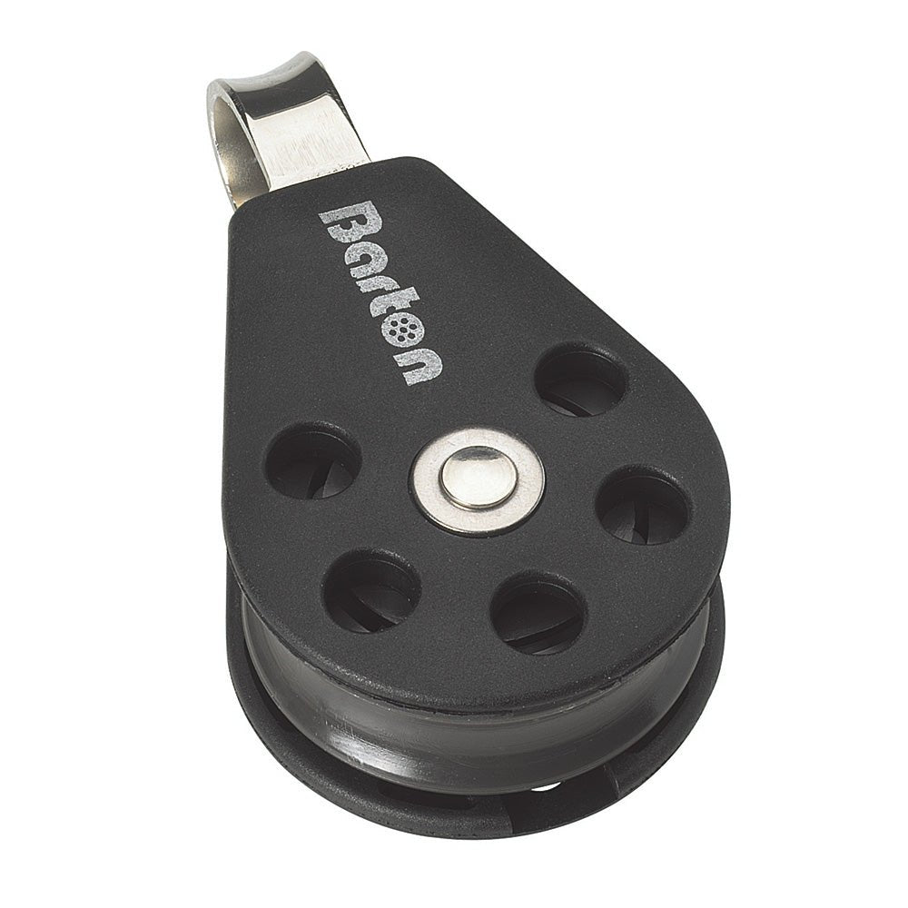 Barton Marine Size 3 45mm Plain Bearing Pulley Block Single With Fixed Eye [N03110] - Houseboatparts.com
