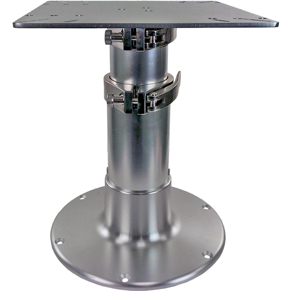 Springfield Pedestal - 3 - Stage Table - 16" - 30" - Brite Dip [1660236] - Houseboatparts.com