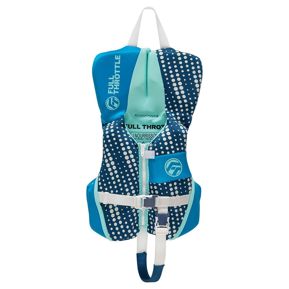 Full Throttle Infant Rapid - Dry Flex - Back Life Jacket - Aqua [142200 - 505 - 000 - 25] - Houseboatparts.com